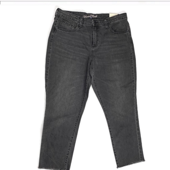 High Rise Black Straight leg Jeans - Picture 4 of 5